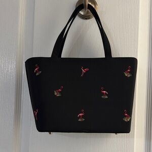 Black Flamingo Small Crossbody Bag
